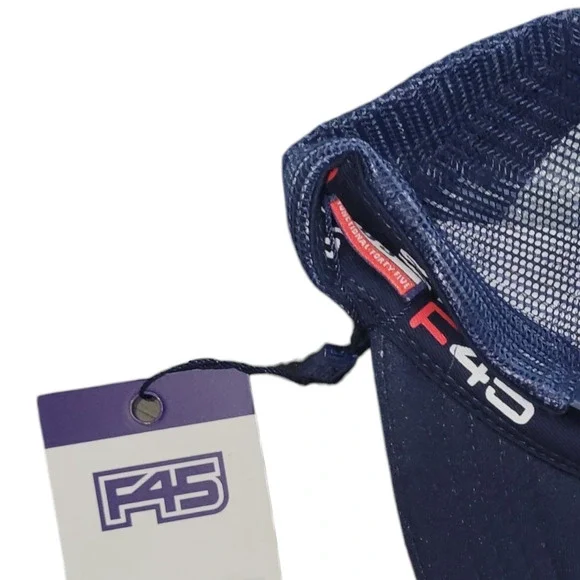 Functional F45 Training Trucker Navy/White Baseball Trucker Hat OSFM - Picture 3 of 7